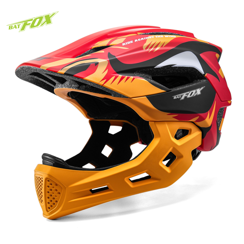 Running Gear For Kids - BATFOX Integraalfietshelm voor kinderen Afneembare fietshelm