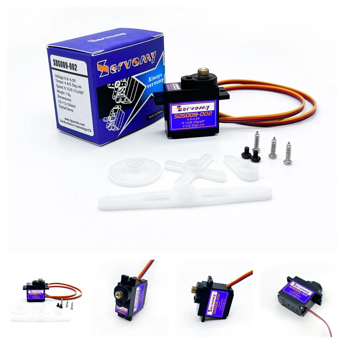 Running Gear Vehicle - 4 stuks Servomy SDS009-02 9g Servo