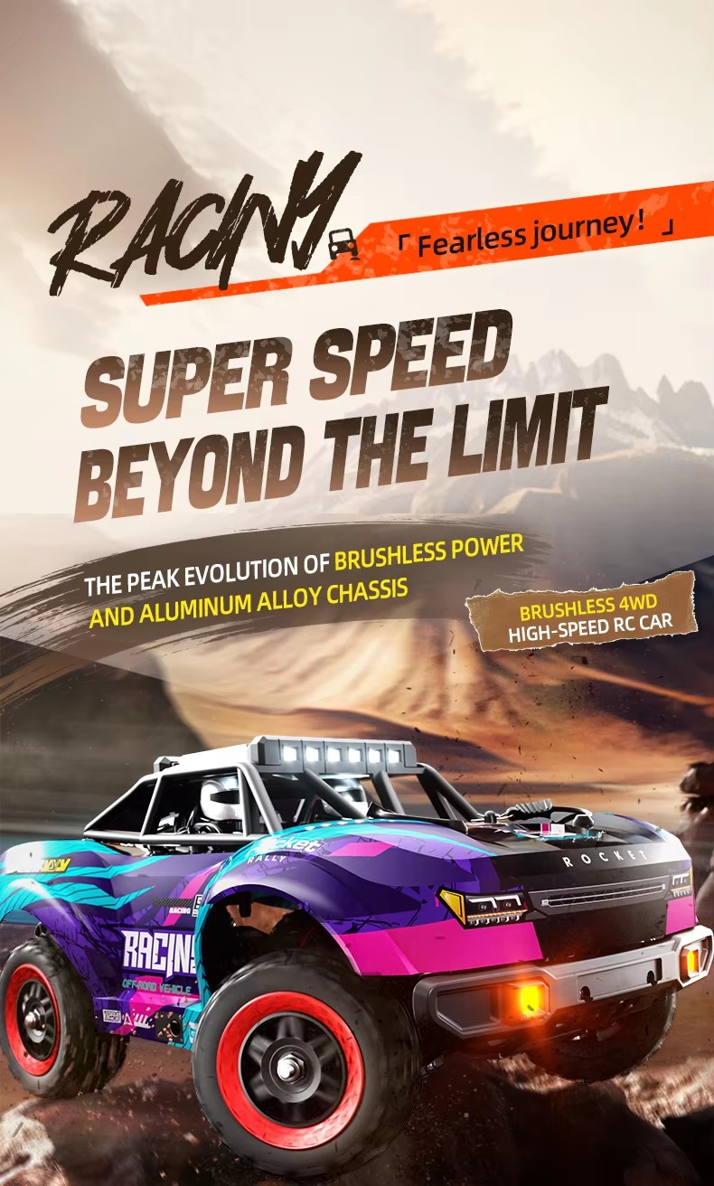 80KM/H Borstelloze RC Raceauto - Running Gear Vehicle recensie en prijs